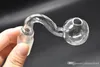 GLASS Oil Burner Pipe pyrex thick glass hookah pipe 14mm 18mm Male Female Oil Burner smoking pipe for glass water pipes bong