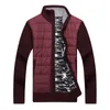 Men Cardigan Jacket Mens Wool Sweaters Patchwork Warm Casual Knit knitted Jacket Streetwear Autumn Winter Jackets