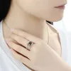 S983 Mode-sieraden Zwarte Spider Ring Zirkoon Diamanten Ringen2667985