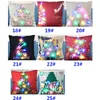 Christmas Led Luminous Pillow Case Linen Throw Pillow Covers Cushion Cover Santa Claus Dog Tree Pillowcase Sofa Car Decor 25 Style XD20299