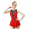 2020 New Style children figure Skating Dress blue Latin Dance Costume Skater Dresses skating dance costume