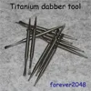 Rökning Titanium Dabber Gr2 Ti Nail Daber Tool Short Titaniums DAB Verktyg för glas Bongs Vattenrör Vax Torbers