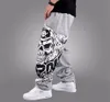 2020 Men Hip Hop Pant Loose Street Dancing Long Trousers Skull Print Punk Baggy Parkour Skateboard Sweatpant Men