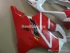 Injektionsform ABS Plastmakare för Honda CBR600 F4I 01 02 03 Vit Röda Fairings CBR600F4I 2001 2002 2003 HW17