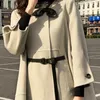 Wholesale-Woherb casaco xadrez mulheres stand colarinho lace up jackets vintage trincheira inverno outerwear coreano moda novo abrigos mujer invierno