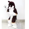 2018 Factory Direct Sale Eva Material Hjälm Luxury Plush Simulering Fur Wolf Mascot Costumes Movie Props Visa Walking Cartoon Apparel