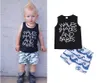 Set di abbigliamento per bambini Estate Vestiti per neonato Cartoon Pesce Squalo Stampa per ragazzi Abiti T-shirt moda per bambini Pantaloncini Abiti per bambini C4321