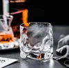 50PCS / Lot 245ml Whisky Scotch vidro irregulares de vinho de cristal copos Óculos Copos Dishwasher Safe Tumbler Cup Wine