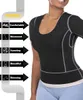 Zwarte Kleur Vrouwen Sexy Neopreen Corset Sauna Vest Tops Shirt Fitness Yoga Gym Sport Slanke Vest Taille Buik Train Body Shaper