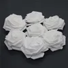 10pcs-100pcs White Pe Foam Rose Flower Head Sztuczna róża do domu dekoracyjne wieńce kwiatowe przyjęcie weselne dekoracja 237i