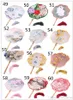 جديد متعدد الألوان الحرير اليدوية سوتشو التطريز المشجعين على الوجهين التطريز الزهور مروحة سلسلة مع علبة هدية تصميم الثقافة الصينية الشهيرة