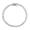 Designer de luxe 925 Bracelet en argent sterling Hip Hop Bijoux Bracelets pour hommes pour l'amour Ices Out Diamond Tennis Bracelet Rappeur Acces6651581