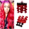 red frontal closure