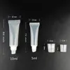 10 sztuk 5ml / 10ml butelka Refillable Puste Kosmetyczne Rury Lip Gloss Clear Containers Makeup Tools11