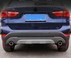 För BMW X1 2012-2019 304 # Rostfritt stål Högkvalitativ 2PCs bilutloppsrör utloppsdekoration ljuddämpare, ljuddämpare