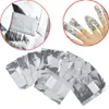 Suga av nagelfolie 100pcs / lot aluminiumfolie nagelkonst suga av akryl gel polska nagel borttagning wraps remover smink