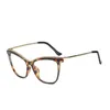 Wholesale-Women特大アイメガネフレーム女性の処方眼鏡眼鏡眼鏡クリアレンズ亀リム