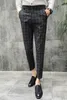 British Style Dress Suit Pant Man 2019 New Plaid Suit Pant Men Brand Designer Gentlemen Business Casual Work Men Trousers