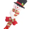 Juldekorationer för hem Santa Claus vinflaska Skal Snowman Stocking Presenthållare Navidad Decor