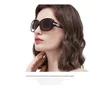 High Quality New Ins Fashion Vintage Sparkling Diamond Polarizing Women Designer Sunglasses Uv Proof 3d Stand