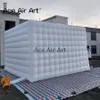 Outdoor 3.9mLx3.9mWx2.7mH square inflatable cube tent cubic event party building kiosk with one door for commercial exhibition