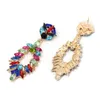 New Vintage Crystal Drop Earrings For Women Fashion Jewelry Geometric Leaf Statement Long Earings Accesorios Mujer Aretes252I