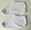 Capa de pé de meias hidratantes de algodão com cor elástica / branca