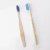 Зубная щетка с натуральной бамбуковой ручкой Радуга Разноцветная отбеливающая мягкая щетина Бамбуковая зубная щетка Экологичный уход за полостью рта EEA1177