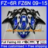 Corpo per YAMAHA FZ6N FZ-6R 2009 2010 2011 2012 2013 2014 2015 239HM.38 FZ 6R FZ6 R FZ 6N FZ6R 09 10 11 12 13 14 15 Carene verde lucido