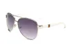 3444 High quality Classic Pilot Sunglasses Designer Large Metal Sun Glasses For Men Women Silver Mirror 56mm 62mm Glass Lenses UV 8546241