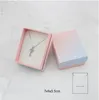 Jewelry Box New ins Fashion Pink Blue Gradient Jewelry Packing Box Ring Necklace Bracelet Receiving Gift Multi-purpose Packing Box189L