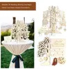 Signe de mariage livre d'or souhaitant arbre Signature livres d'or avec coeurs en bois pendentif ornements pour décor de fête fournitures de mariage