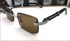 Lunettes Sonnenbrille aus schwarzem Holz für Damen, klassische Mode, Sport, Herren-Sonnenbrille aus Büffelhorn, Holz-Sonnenbrille für Herren, randlos, mit Box