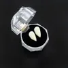 4 tailles Vampire Blanc Grillz Zombies Dents Fang Grills Dentaires Cosplay Dent Cap Bouche Résine Fausses Dents Bretelles Saint Valentin Corps J332K