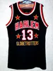 Wilt Chamberlain #13 Retro Harlem Globetrotters Retro-Basketballtrikot für Herren, genähte Trikots mit beliebiger Nummer und Namen