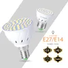 Светодиодные лампы ABS SMD2835 48 60 80leds E27 MR16 GU10 лампа 110V 220V Теплый белый светодиодный прожектор лампы