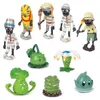 Versie 1-4 planten vs zombies actiefiguren pop speelgoed 3-8 cm pvc cartoon anime pop kinderen speelgoed kerstcadeau feestelijke display