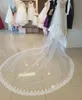 2019 Romantic Cheap Wedding Veils Two Layer Lace Cathedral Length Custom Luxury Bridal Veil With Comb Hot Selling