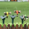 태양 광 발전 춤 파리 나비 정원 장식 펄럭이는 진동 비행 Hummingbird 비행 조류 마당 재미 있은 장난감 DBC BH2928