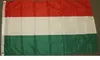 Bandera de Hungría 90x150cm Bandera nacional húngara Bandera de país mundial Bandera 3x5 pies Rojo Blanco Verde Poliéster Volando Colgando Uso en interiores y exteriores