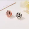 Convient des bracelets Pandora 30pcs Gold Rose The Lion King Head Silver Charm Perles Charmes pour le bricolage en gros DIY Collier de serpent Bracelet