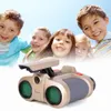 Binoculares infantis 4 x 30 com luzes de luz noturna pombo de educação em ciência de brinquedos