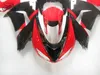 Livre chinês feito sob encomenda carenagens kit para a Kawasaki Ninja 2006 2007 ZX10R vermelho reparo do corpo negro peças carenagem ZX10R 06 07 ZX 10R