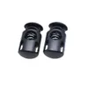 NEW 100pcslot Plastic Barrel Spring Cord Locks Stoppers Toggles Black 27mm14mm10mm 3515513