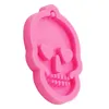 Halloween Ghost Head Skull Silicone Sleutelhangers Schimmel Siliconen Mal DIY Sieraden Maken Epoxy Hars Mold Cake Decorating Sugar Craft Tools