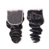 Brazylijski Dziewiczy Włosy Wiązki Wiązki Z Zamknięciem 100% Remy Human Hair 8A Brazylian Loose Fale Faliste Kręcone Włosy 3 sztuk i Koronki Zamknięcie Can Dye