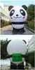 Attractive Inflatable Panda 4m Height Blow Up Cute Panda With Bag For Store Decoration