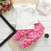 Cute Toddler Baby Girls Clothes Set Long Sleeve T-Shirt and Pants Kids 2pcs Outfits Spring Autumn Long Sleeve Garment