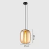 Nieuwe Hot Industriële Glas Hanglamp Minimalistische Moderne LED Hanglampen Indoor Keuken Eetkamer Bar Loft Decor Verlichtingsarmaturen DHL