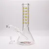 12in Hookah Beaker Modello colorato di vetro Bong Water Pipepe Dabrig con 1 ciotola trasparente inclusa